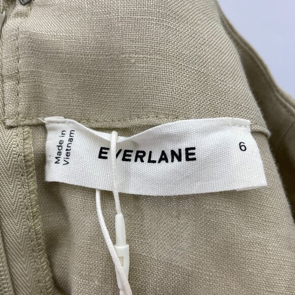 *EVERLANE Wrap Front Linen Jumpsuit Size 6 - Picture 6 of 15